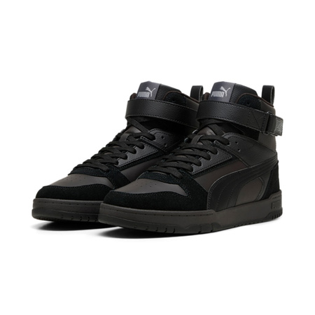 Wyprzedaż - Sneakersy męskie Puma RBD Game SD wysokie za kostkę szare (397551-03)