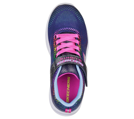 Buty do biegania dla dzieci granatowe Skechers S Lights-Litebeams-Gleam N Dream (10959L-NVMT)