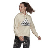 Damska bluza adidas Performance W BLUV Q1 HD beżowa (HC9179)