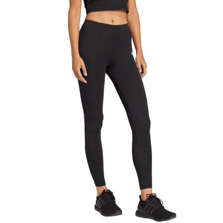 Legginsy damskie adidas Essentials Linear Cotton czarne (JG8621)