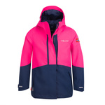 Kurtka przeciwdeszczowa dziecięca dla dziewczynki Trollkids Girls Skaland Jacket navy/magenta (441-114)