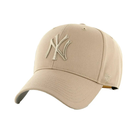 Czapka unisex 47 Brand MLB New York Yankees Raised Ba Beżowy (B-RAC17CTP-KHA)