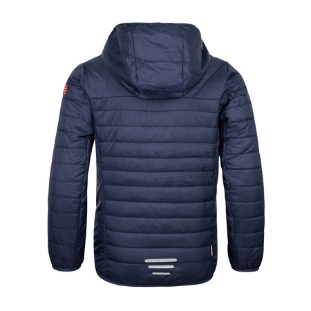 Kurtka ultralekka przejściowa dziecięca dla chłopca/dziewczynki Trollkids Kids Eikefjord Jacket navy/bright green (463-100)