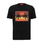 Koszulka męska Hugo Boss T-shirt na lato czarna (50488952-001)