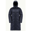 Wyprzedaż - Kurtka zimowa damska Jack Wolfskin MARIENPLATZ COAT W night blue Down Insulated granatowa  (1206971_1010)