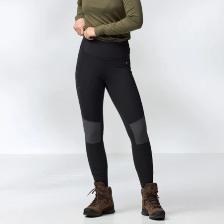 Spodnie damskie Fjällräven Abisko Värm Trekking Tights W Black-Iron Grey (F84790-550-048)