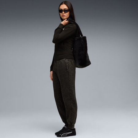 Spodnie damskie Puma ESS Elevated Comfort Wash Sweatpants czarne (688104 01)