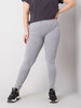 Szare melanżowe legginsy plus size (RV-LG-6302.53)