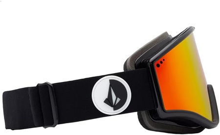 Gogle snowboardowe damskie/męskie Volcom Yae sportowe narciarskie ochrona UV czerwone (VG0722300)