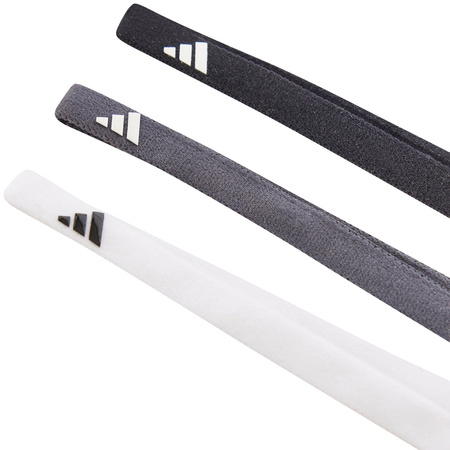Opaski na włosy adidas Hairband 3-Pack biała. szara. czarna (IY7788)