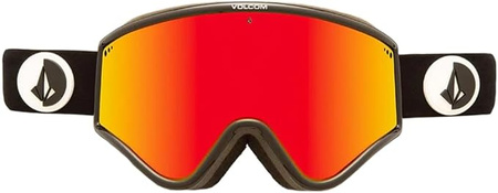 Gogle snowboardowe damskie/męskie Volcom Yae sportowe narciarskie ochrona UV czerwone (VG0722300)