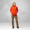 Polar damski Fjällräven Abisko Grid Fleece Hoodie W Flame Orange (F14600184-214)