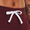 Spodnie damskie Under Armour Rival Fleece bordowe (1356416 690)