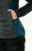 Wyprzedaż - Kurtka polarowa damska Jack Wolfskin Rotwand Hooded FZ W sportowa bluza z kapturem zielona (1710742_4167)
