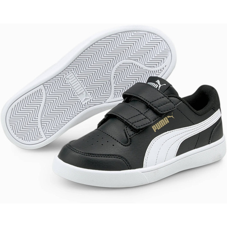 Wyprzedaż - Trampki sportowe dla dzieci Puma Shuffle V Inf sneakersy czarne (375690-03)