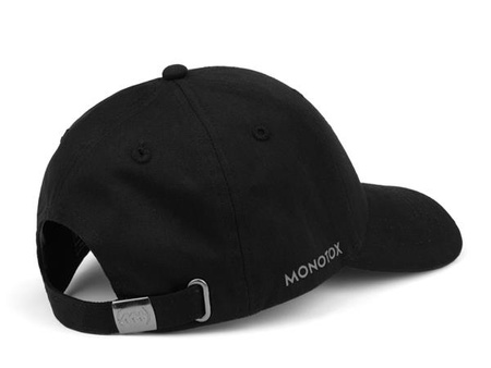 Metalowa czapka unisex z logo Monotox w kolorze czarnym (MX22036)