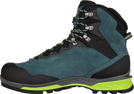 Buty trekkingowe męskie Lowa CADIN GTX II MID steel blue/lime gore-tex zimowe wodoodporne (210095 9701)