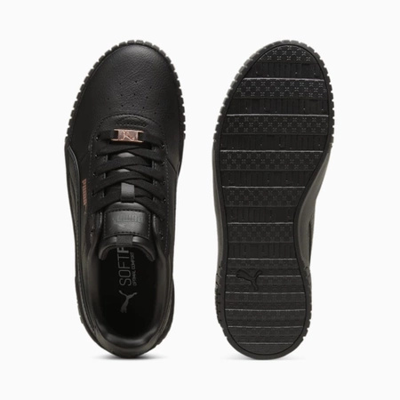 Buty sportowe damskie Puma Carina 2.0 Lux Black Rose Gold Shad skórzane czarne (395017-02)