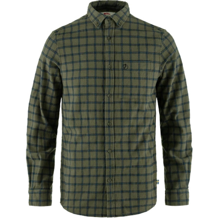 Koszula z długim rękawem męska Fjällräven Övik Flannel Shirt M Laurel Green-Indigo Blue (F82979-625-534)