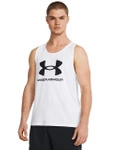 Koszulka bez rękawów męska UNDER ARMOUR tank top biała (57729/1382883-100)