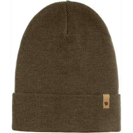 Czapka beanie Fjällräven Classic Knit Hat Dark Olive (F77368-633)