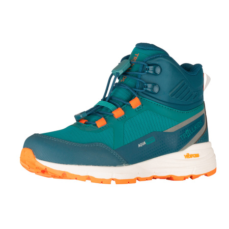 Buty Trollkids Skarvan Hiker Mid XT Waterproof zielony morski/zielony lagunowy/zachód słońca na Saharze