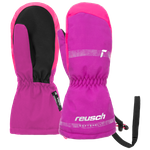 Wyprzedaż - Rękawice snowboardowe dziecięce Reusch Maxi R-Tex® XT Mitten narciarskie z jednym palcem ocieplane różowe (62/85/515/3364)