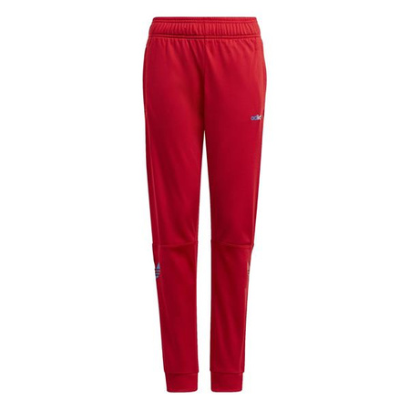 Spodnie dresowe dziewczęce Adidas Originals TRACKPANT ze ściągaczami czerwone (GN7445)