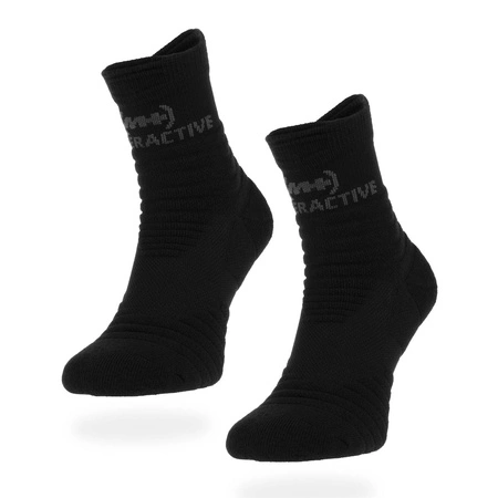Wyprzedaż - Skarpety damskie/męskie czarne Monotox Hyperactive Socks Black 2-Pack (MX20010)