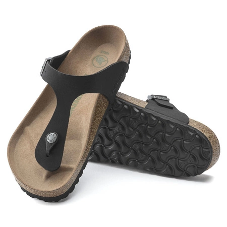 Japonki damskie Birkenstock Gizeh BFBC Earthy Vegan Black VEG regular szerokie (1020380)