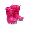 Śniegowce dziecięce Crocs Classic Neo Puff Boot T zimowe buty dla dzieci ortalionowe różowe (207683-PINK)