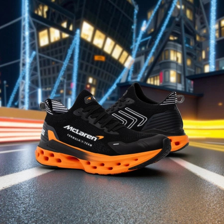 Męskie sneakersy K-Swiss IMPLS TRNR X MCLAREN BLACK/PAPAYA-M (04414-073-M)