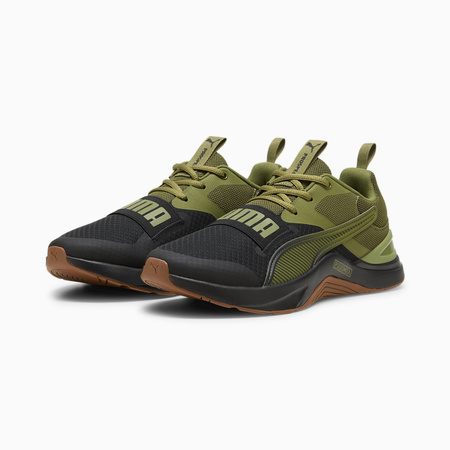 Buty sportowe męskie Puma Prospect Neo Force Black Olive Green siateczkowe oddychające zielone (379626-02)