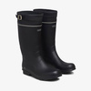 Wyprzedaż - Wysokie wodoodporne kozaki Viking Kunto Black Rubber Boot (1-49740-2)