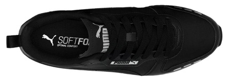 Wyprzedaż - Buty sportowe męskie czarne Puma R78 SL niskie wygodne sneakersy SoftFoam (374127-01)
