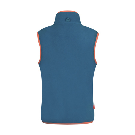 Kamizelka polarowa dziecięca dla chłopca/dziewczynki Trollkids Kids Arendal Vest atlantic blue/glow orange (134-197)