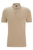 Koszulka Polo męska BOSS Pallas Dark Beige regular fit beżowa (50468301-255)