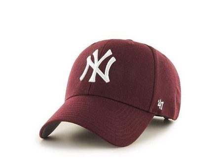 Czapka z daszkiem damska/męska 47 Brand MLB New York Yankees regulacja zapięcia czerwona (B-RAC17CTP-KM)