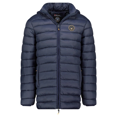 Kurtka męska Geographical Norway AMIGOBADGE LONG HOOD DB NAVY MEN 233 NAVY (WY8852H/GN-MARINE)