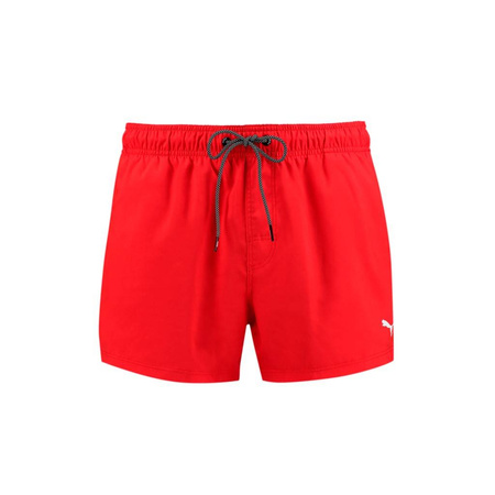 Wyprzedaż - Spodenki plażowe męskie kąpielowe Puma Swim Men Short Length Swim Shorts 1P czerwone (907658-02)