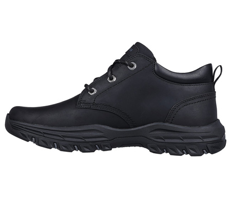 Wyprzedaż - Buty skórzane wysokie męskie Skechers Knowlson Ramhurst półbuty jesienne czarne (204921-BLK)