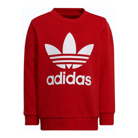 Komplet dresowy dziecięcy Adidas Adicolor Sports Set  sportowy bluza spodnie czerwony/biały (HC1994)