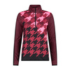 Bluza sportowa damska CMP Woman Sweat oddychająca bordowa (33L0356/32YP)