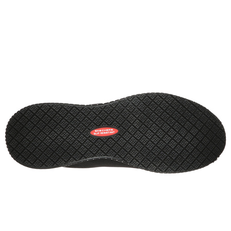 Wyprzedaż - Buty sportowe męskie antypoślizgowe Skechers Work Relaxed Fit Squad SR Myton czarne (200051EC-BLK)