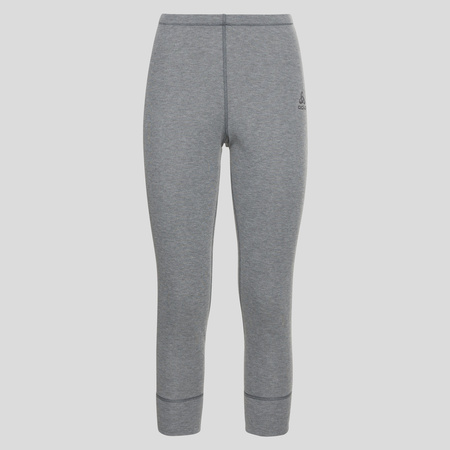 Wyprzedaż - Legginsy termoaktywne damskie 3/4 Odlo Active Warm Eco spodnie sportowe do łydki szare (159131/10183)
