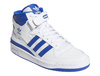 Buty sportowe męskie adidas Forum Mid skórzane sneakersy na co dzień biało-niebieskie (FY4976)