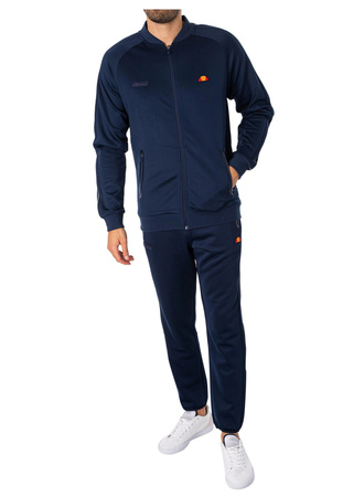 Wyprzedaż - Dres sportowy męski Ellesse Bunero Tracksuit Navy dwuczęściowy bluza spodnie granatowy (SDA14665-429)