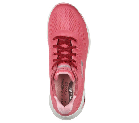 Wyprzedaż - Buty treningowe damskie Skechers Arch Fit Big Appeal sneakersy różowe (149057-ROS)