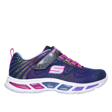 Buty do biegania dla dzieci granatowe Skechers S Lights-Litebeams-Gleam N Dream (10959L-NVMT)