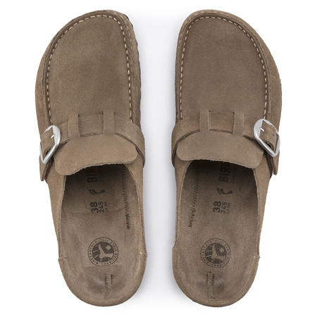 Klapki Birkenstock Buckley LEVE Gray Taupe wąska stopa (1019490)